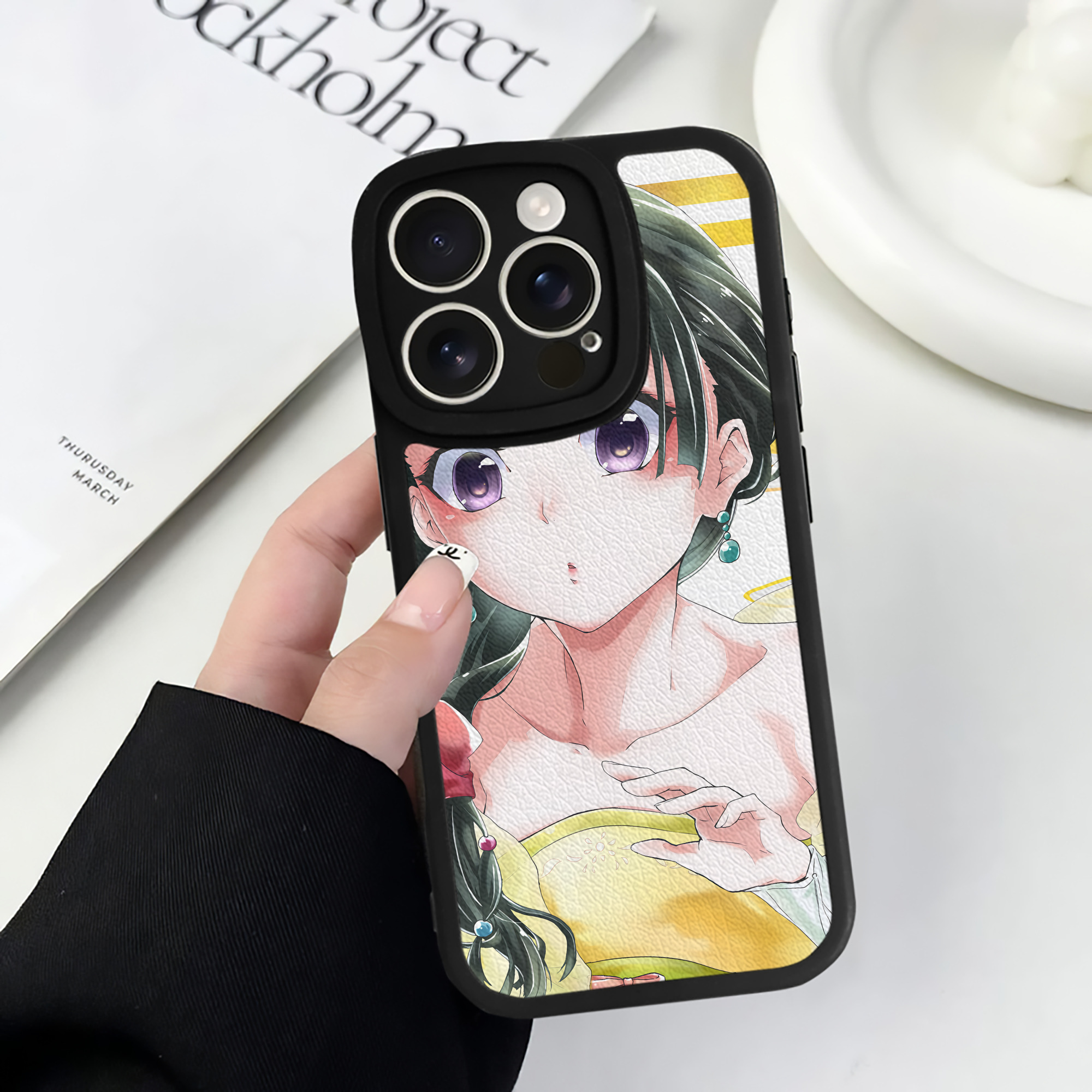 （画像用） 薬屋のひとりごと The Apothecary Diaries 【iPhone 16シリーズ対応】シリコンスマホケース（レザー調） 材質：シリコン